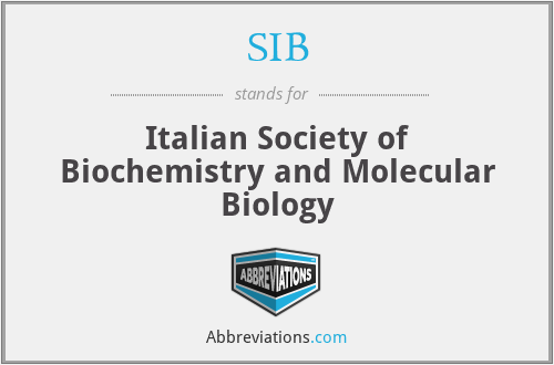 SIB - Italian Society of Biochemistry and Molecular Biology