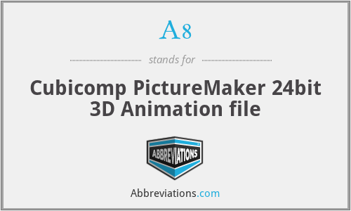 A8 - Cubicomp PictureMaker 24bit 3D Animation file