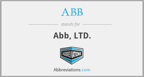 ABB - Abb, LTD.