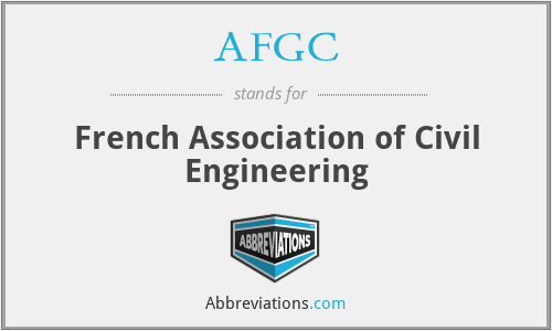 AFGC - French Association of Civil Engineering