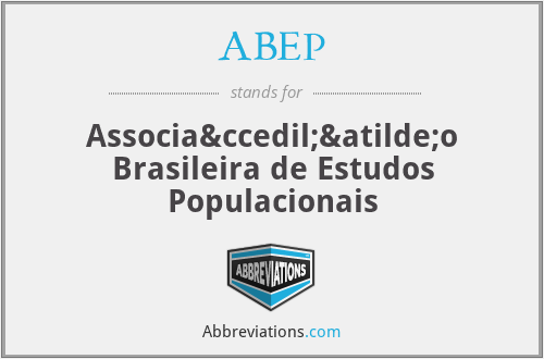 ABEP - Associação Brasileira de Estudos Populacionais