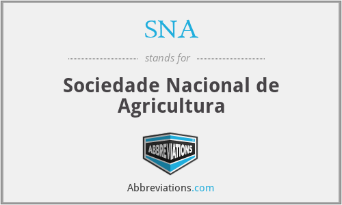 SNA - Sociedade Nacional de Agricultura