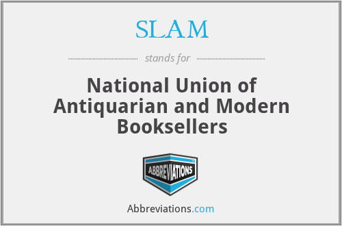 SLAM - National Union of Antiquarian and Modern Booksellers