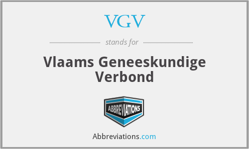 VGV - Vlaams Geneeskundige Verbond