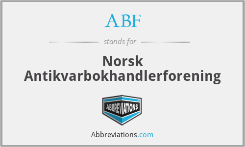 ABF - Norsk Antikvarbokhandlerforening