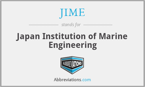 JIME - Japan Institution of Marine Engineering