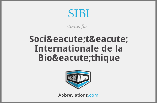 SIBI - Société Internationale de la Bioéthique