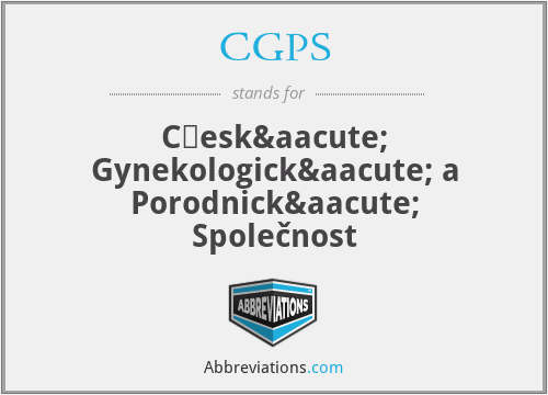 CGPS - Česká Gynekologická a Porodnická Společnost