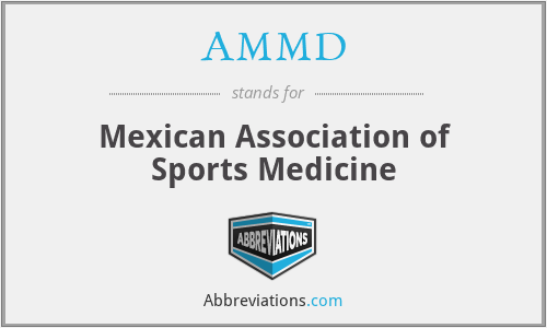AMMD - Mexican Association of Sports Medicine