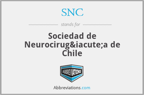 SNC - Sociedad de Neurocirugía de Chile