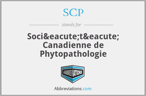 SCP - Société Canadienne de Phytopathologie