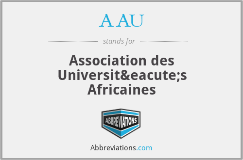 AAU - Association des Universités Africaines