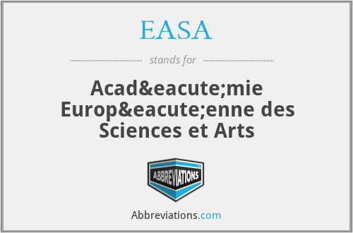 EASA - Académie Européenne des Sciences et Arts