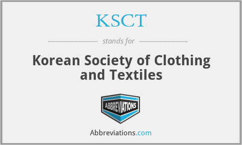 KSCT - Korean Society of Clothing and Textiles