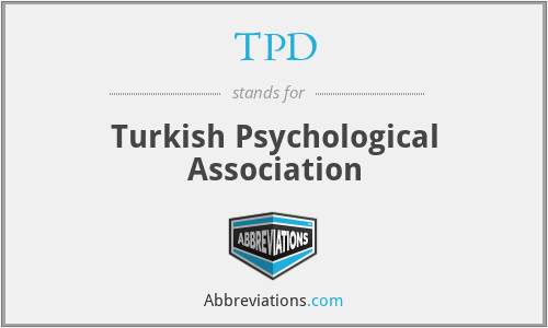 TPD - Turkish Psychological Association