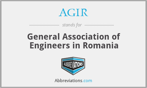 AGIR - General Association of Engineers in Romania