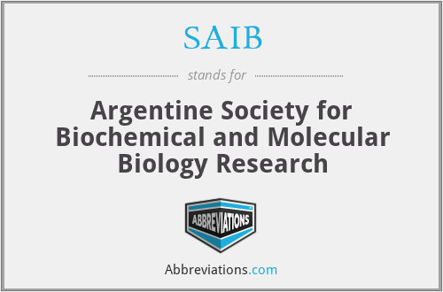 SAIB - Argentine Society for Biochemical and Molecular Biology Research