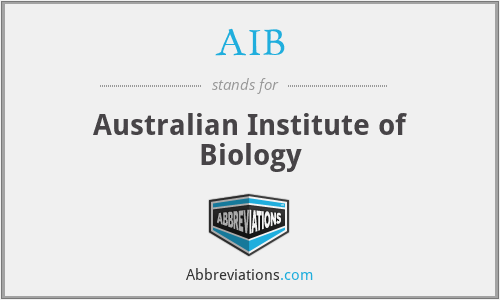 AIB - Australian Institute of Biology