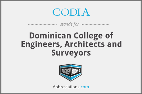 CODIA - Dominican College of Engineers, Architects and Surveyors