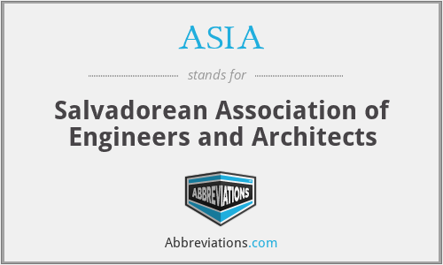 ASIA - Salvadorean Association of Engineers and Architects