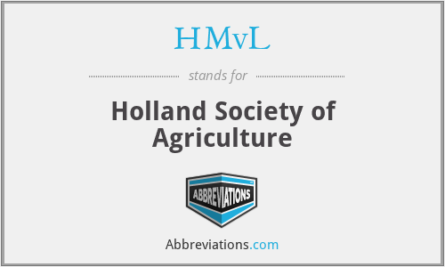HMvL - Holland Society of Agriculture