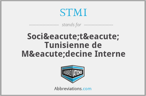 STMI - Société Tunisienne de Médecine Interne