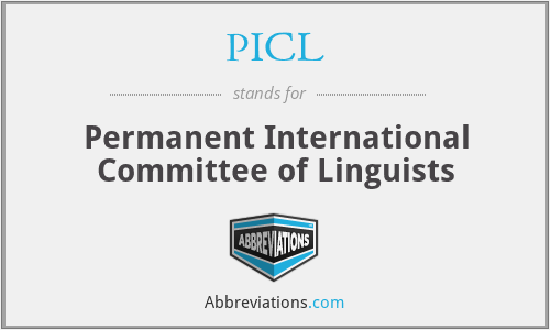 PICL - Permanent International Committee of Linguists