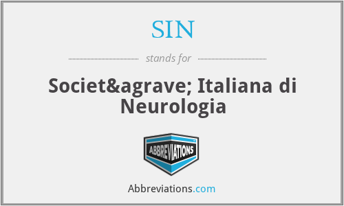 SIN - Società Italiana di Neurologia