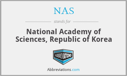 NAS - National Academy of Sciences, Republic of Korea