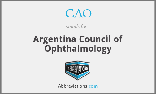 CAO - Argentina Council of Ophthalmology