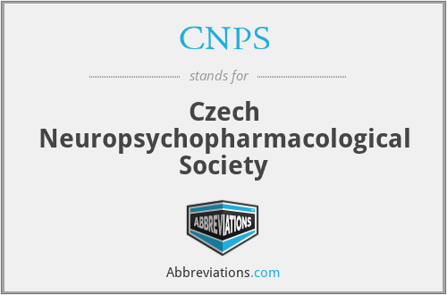 CNPS - Czech Neuropsychopharmacological Society