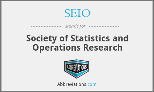 SEIO - Society of Statistics and Operations Research