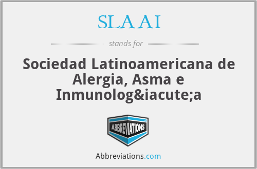 SLAAI - Sociedad Latinoamericana de Alergia, Asma e Inmunología