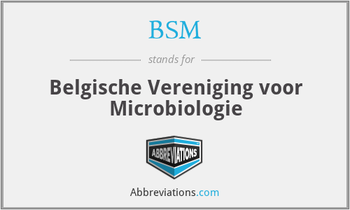 BSM - Belgische Vereniging voor Microbiologie
