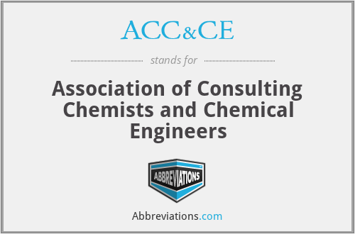 ACC&CE - Association of Consulting Chemists and Chemical Engineers