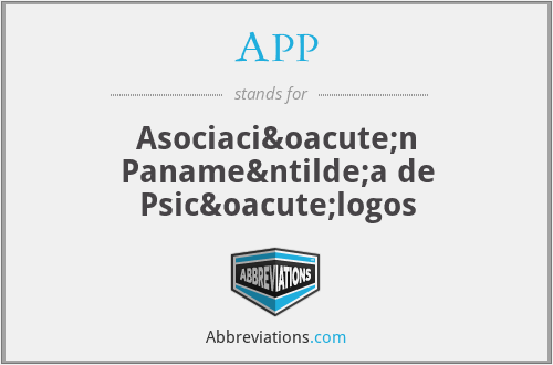 APP - Asociación Panameña de Psicólogos