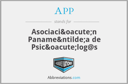 APP - Asociación Panameña de Psicólog@s
