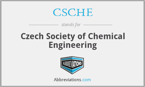 CSCHE - Czech Society of Chemical Engineering