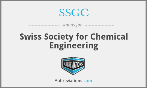 SSGC - Swiss Society for Chemical Engineering