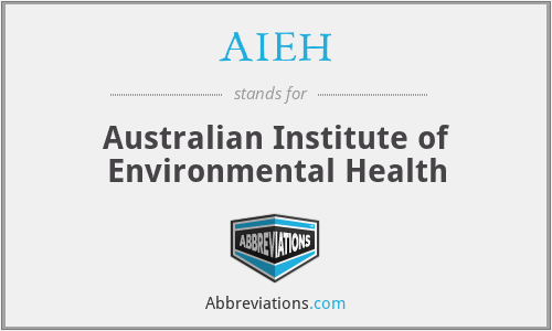 AIEH - Australian Institute of Environmental Health