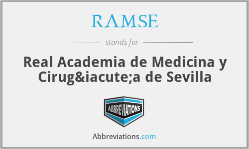 RAMSE - Real Academia de Medicina y Cirugía de Sevilla