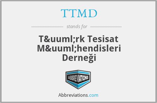 TTMD - Türk Tesisat Mühendisleri Derneği