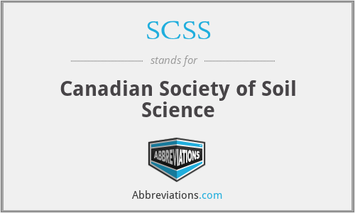 SCSS - Canadian Society of Soil Science
