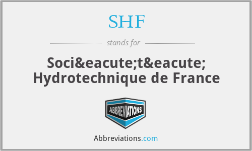 SHF - Société Hydrotechnique de France