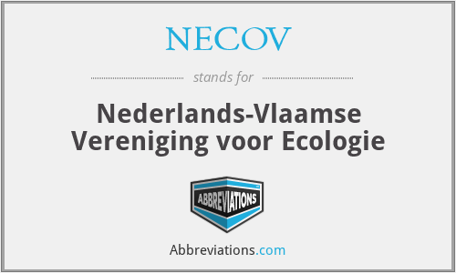 NECOV - Nederlands-Vlaamse Vereniging voor Ecologie