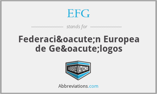 EFG - Federación Europea de Geólogos