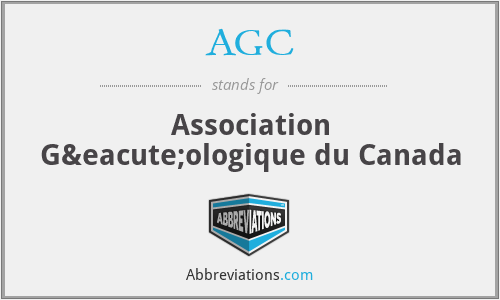 AGC - Association Géologique du Canada