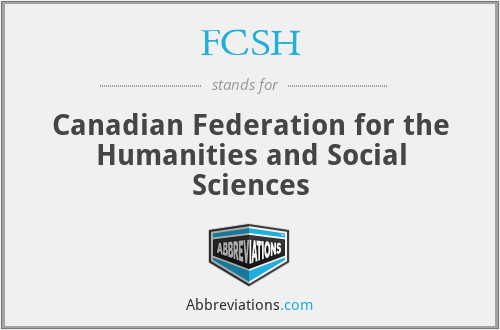 FCSH - Canadian Federation for the Humanities and Social Sciences