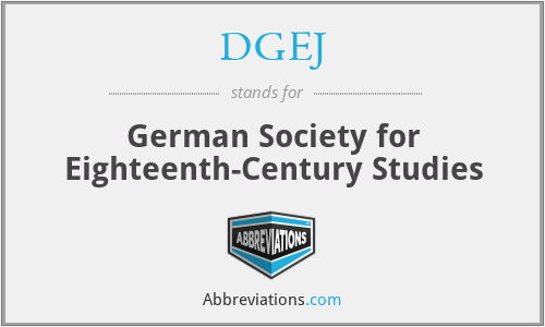 DGEJ - German Society for Eighteenth-Century Studies
