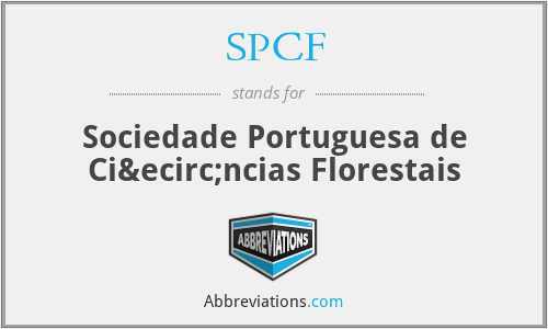 SPCF - Sociedade Portuguesa de Ciências Florestais